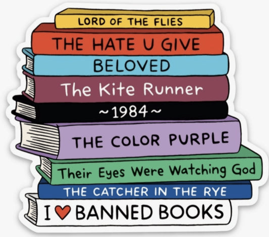 Sticker I Banned Books