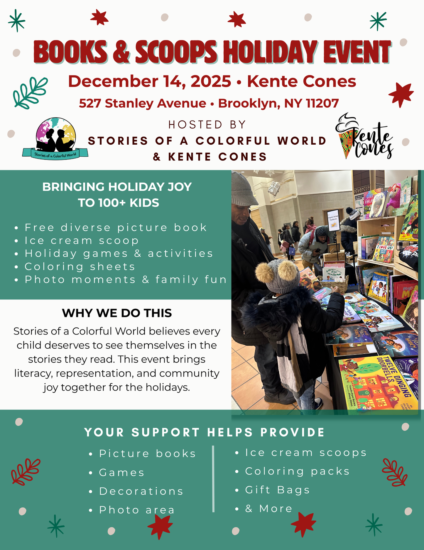 Bringing Holiday Joy  to 100+ Kids