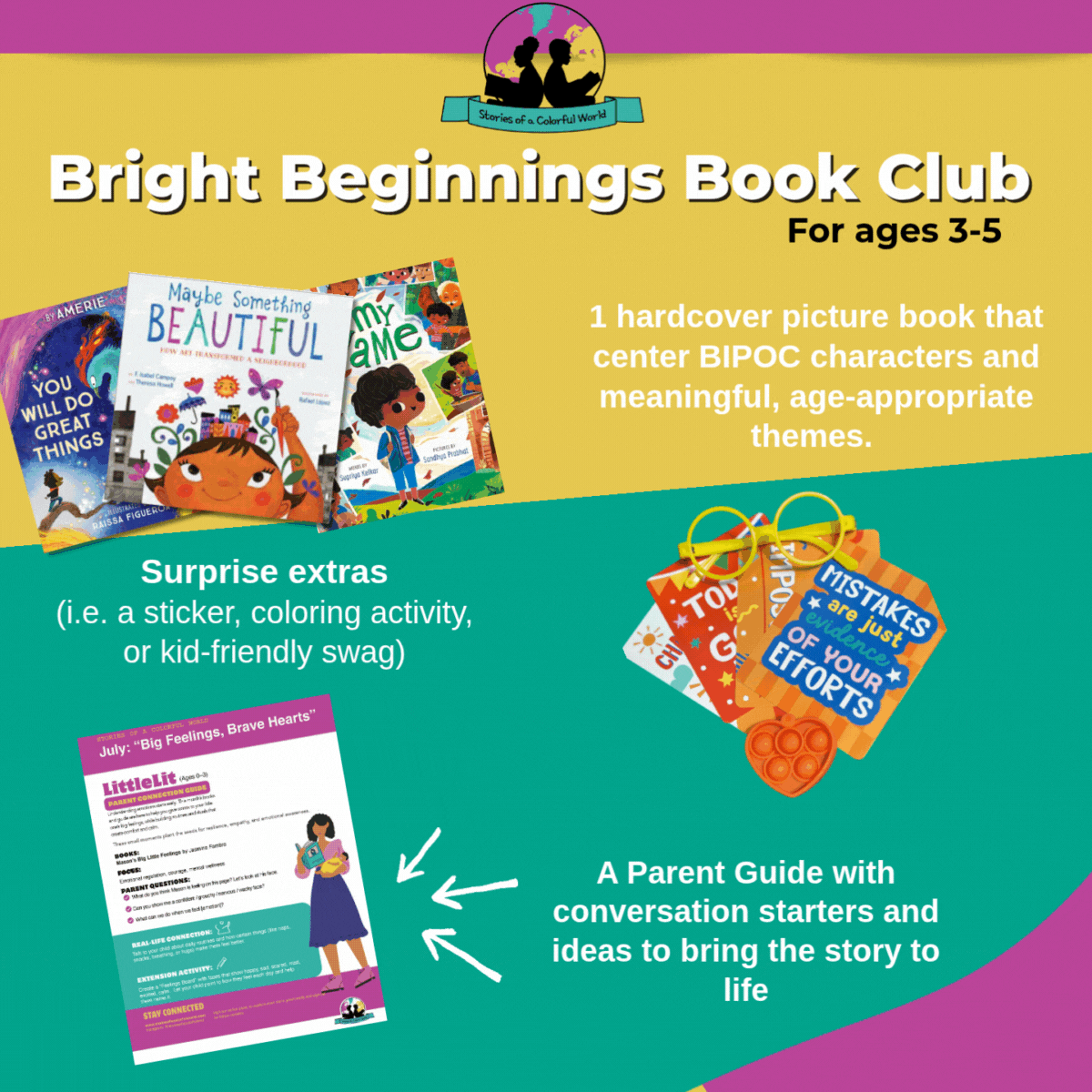 Bright Beginnings Book Club (Ages 3–5)