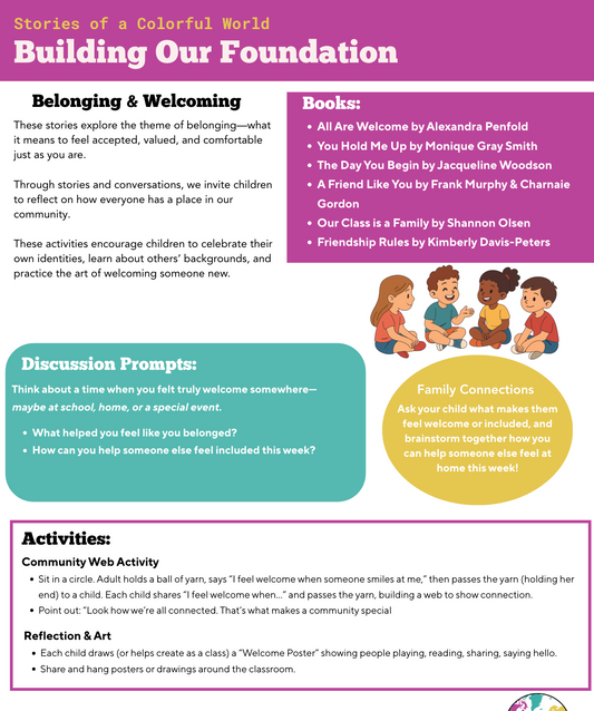 Building Our Foundation: Community Book Lists and Activities