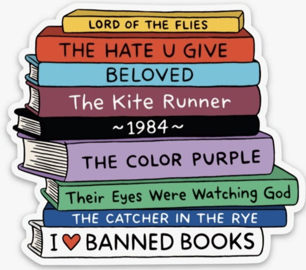 Sticker I Banned Books